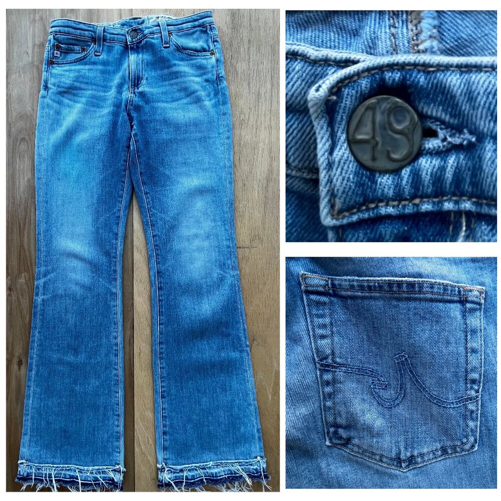 ADRIANO GOLDSCHMIED AG THE ANGEL BOOT CUT WOMEN’S JEANS 28W 32L Low Rise Denim